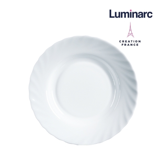 N3646 - Dĩa tròn sâu TT Luminarc 23cm Trianon trắng