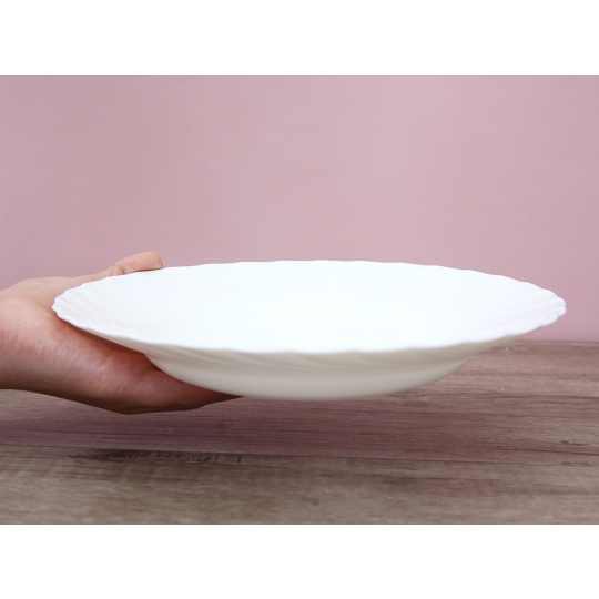 N3646 - Dĩa tròn sâu TT Luminarc 23cm Trianon trắng