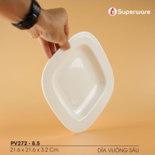 Dĩa vuông sâu PV272, PV273, PV274