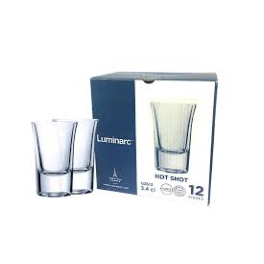 P1902 - Ly Rượu Thuỷ Tinh Luminarc Hot Shot 34ml