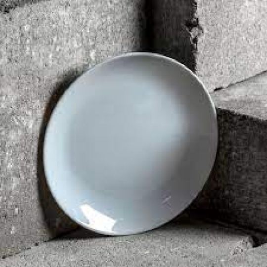 P0870 - Dĩa tròn cạn TT Luminarc Diwali màu ghi 25cm