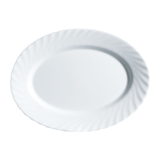 N3654 - Dĩa oval TT Luminarc 29cm Trianon trắng