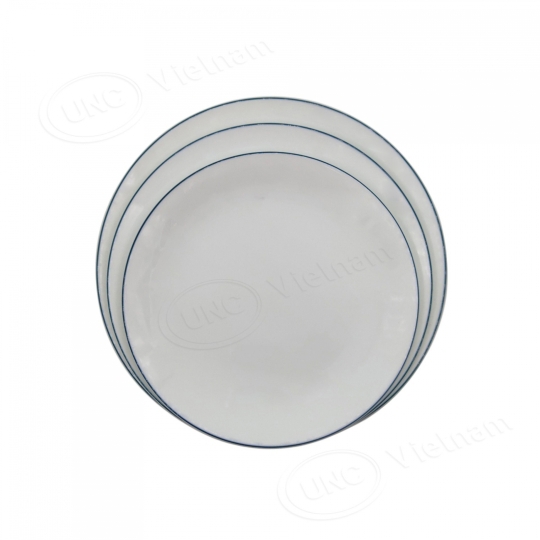 DĨA TRÒN CẠN CHỈ XANH LÁ UNC