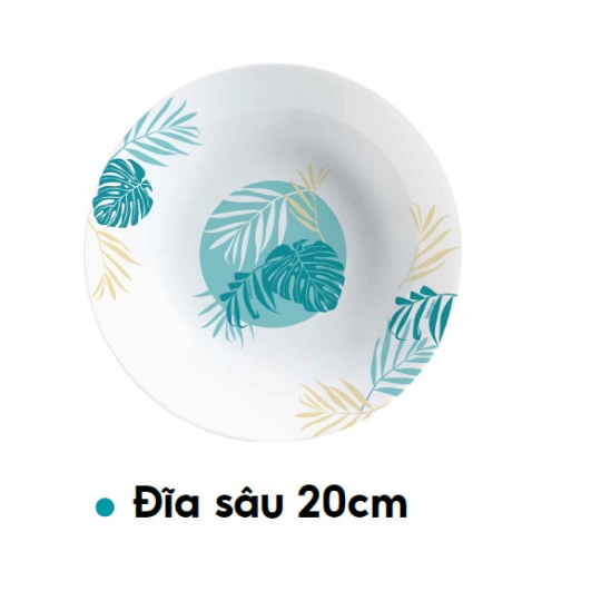 V4922 - Dĩa tròn sâu TT Luminarc Diwali Hiwaii 20cm