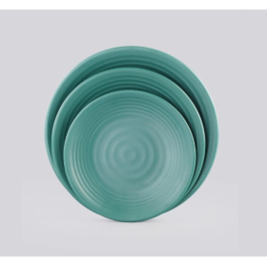 Dĩa tròn có vân PV094, PV095, PV096 dark green
